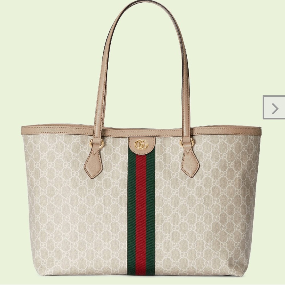 Gucci Ophidia medium GG tote - Beige & White Canvas
